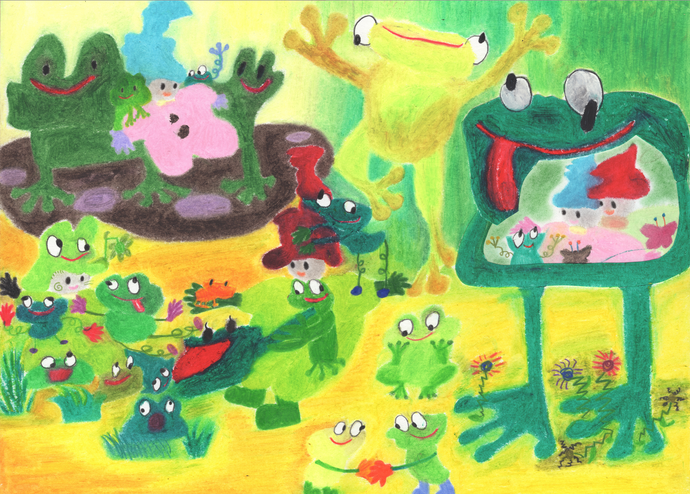 Frogs , Friends (Print)