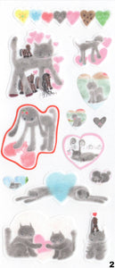 Set of 9 sticker sheets