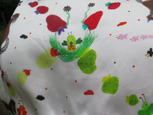 Load image into Gallery viewer, Silk scarf - Butterflies and horses